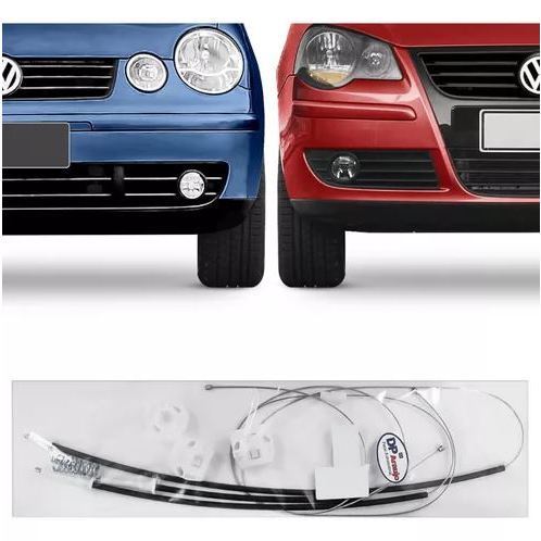 Kit Reparo Vidro Eletrico Dianteiro Polo Hatch e Sedan 2003 A 2013 Cabo Nylon