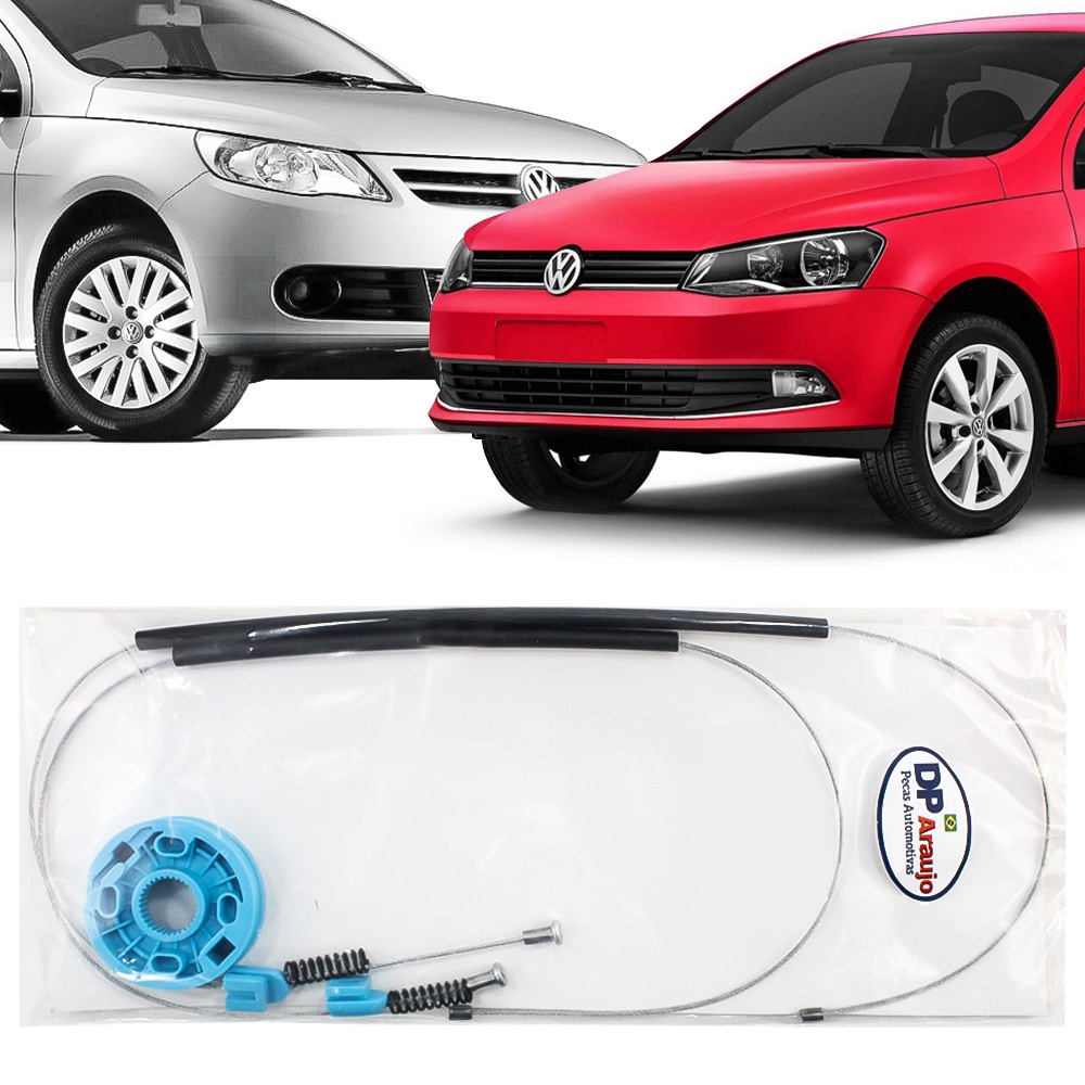 Kit Reparo Maquina Vidro Eletrico Gol Voyage G5 G6 2009 10 11 12 13 14 15 2016 Cabo Traseira