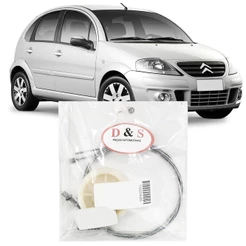 Kit Reparo Maquina Vidro Eletrico Citroen C3 2010 2011 2012 2013 Cabo Dianteiro
