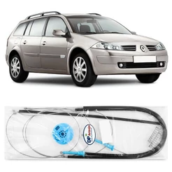 Kit Reparo Vidro Eletrico Dianteiro Renault Megane Dynamique 2007 2008 2009 2010 2011 2012 Cabo