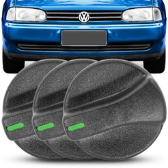 Kit 3 Botao Ar Painel Gol Parati Saveiro Bola G2 95 96 97 98 99 G2 03 Unidades Led Verde