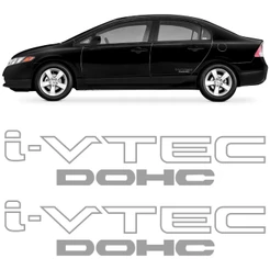 Par Adesivo Porta New Civic I-vtec Dohc Ivtec