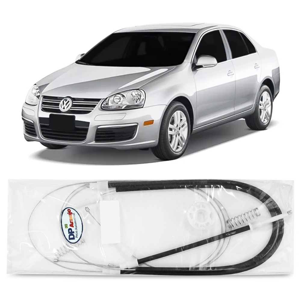 Kit Reparo Maquina Vidro Eletrico Dianteiro Volkswagen Jetta 2006 2007 2008 2009 2010 Cabo