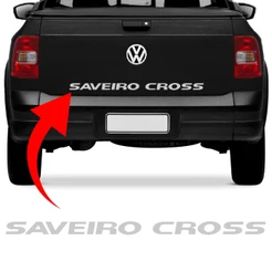 Adesivo Tampa Traseira Saveiro Cross G5 2011 2012 2013 Faixa Prata