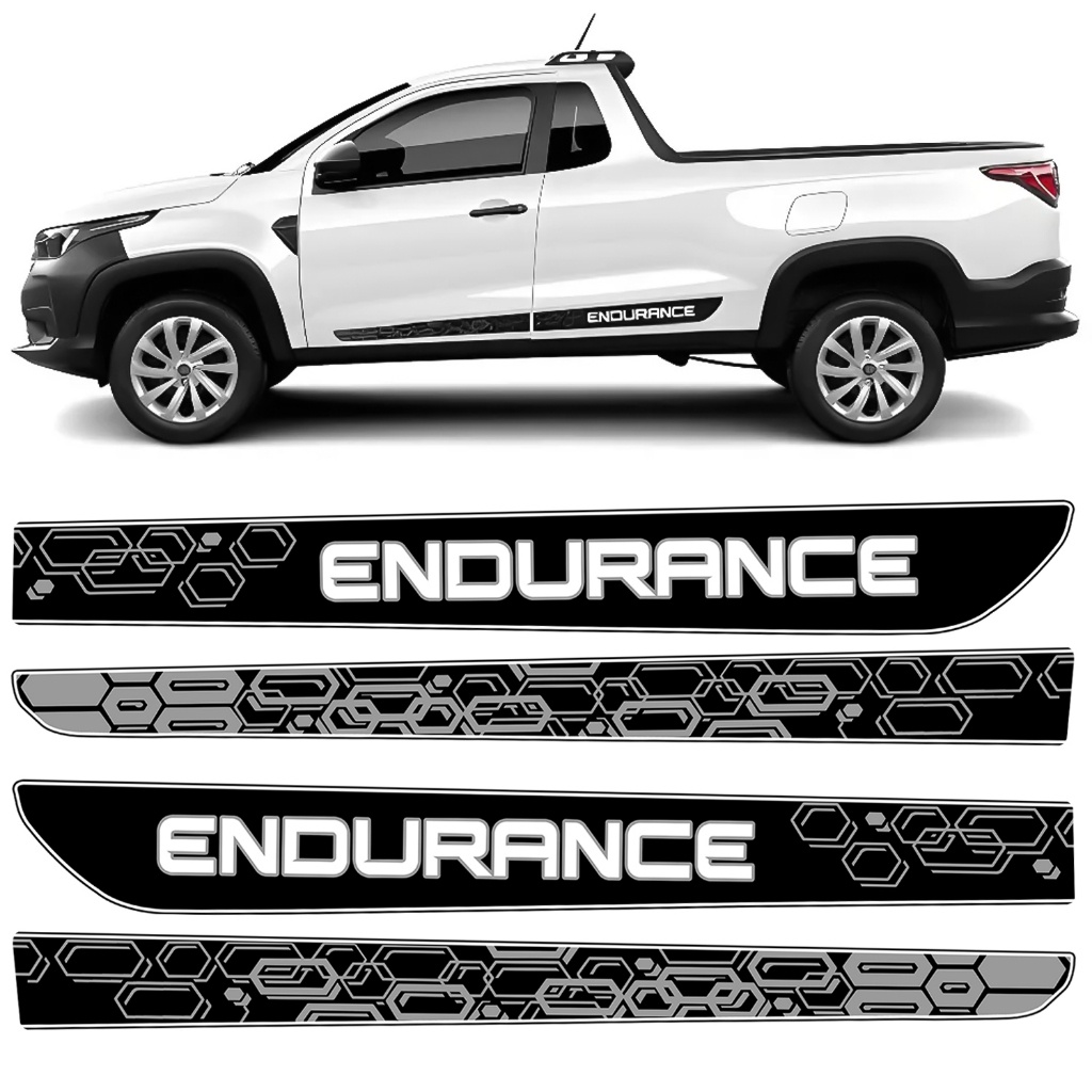 Kit Adesivo Faixa Lateral Porta Strada Endurance 2021 2022 em Oferta na Shopee
