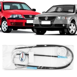 Kit Reparo Maquina Vidro Eletrico Cabo Gol Parati Saveiro G3 G4 1999 00 01 02 03 04 05 06 07 08 ate 2014 Torre Interna