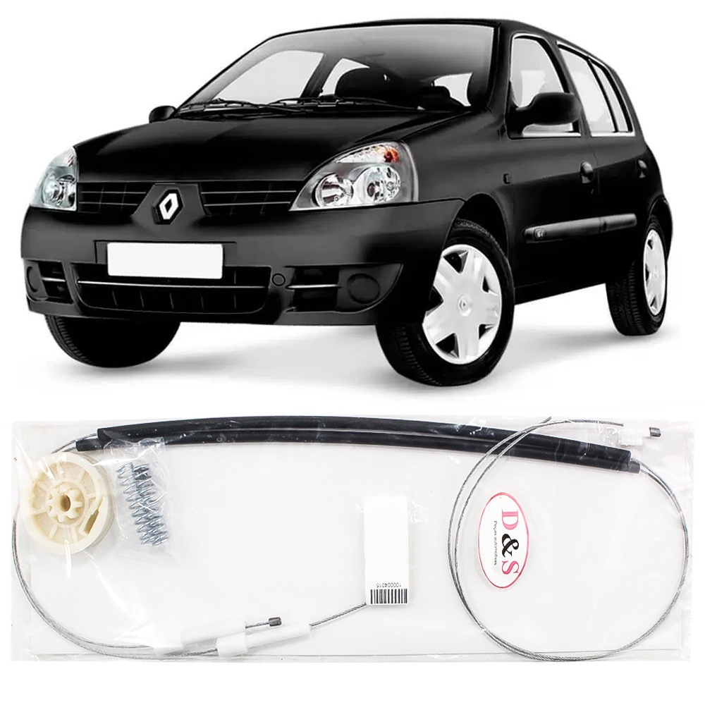 Kit Reparo Maquina Vidro Eletrico Renault Clio Cabo Dianteiro