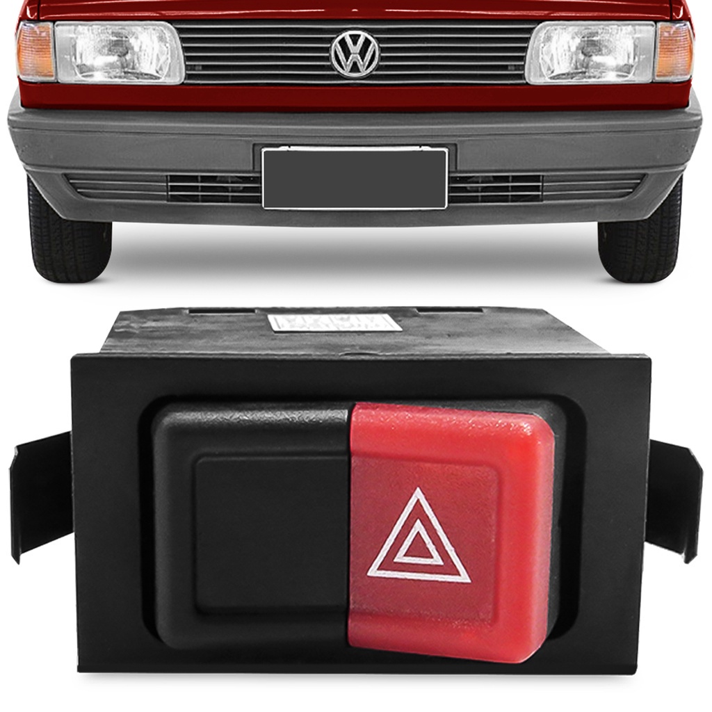 Interruptor Botao Pisca Alerta Gol Saveiro Parati Voyage 1987 a 1994 Santana 1984 a 1991 Quantum