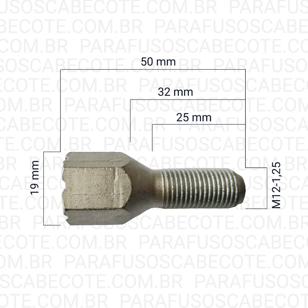 01 Parafuso Roda Ferro Fiat Todos Modelos - Original 01 Parafuso Roda Ferro Fiat Todos Modelos - Original