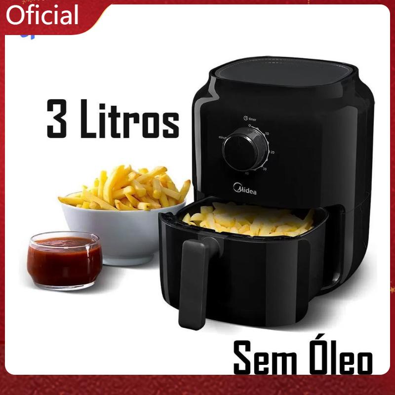 Fritadeira Sem Óleo Minifry 3l Midea Preta 220v/60hz