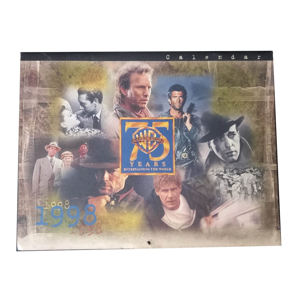 Calendário Warner Bros 75 anos Importado 1998 Batman Forever Terminator Colecionável