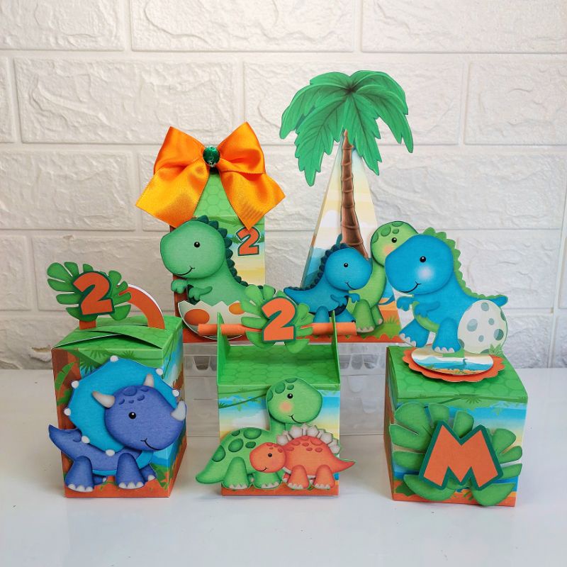 Kit festa Caixas Personalizadas tema Dinossauros (Fazemos qualquer tema) LEMBRANCINHAS DINOSSAUROS FESTA DINOSSAUROS PERSONALIZADOS DINOSSAUROS