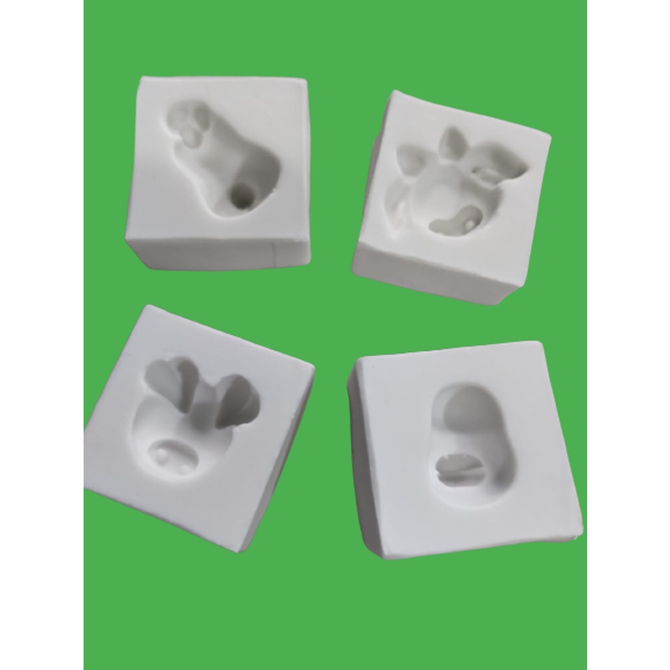 Molde Silicone Kit Fazendinha Fazenda Pp Galinha Pinto Vaca Porco