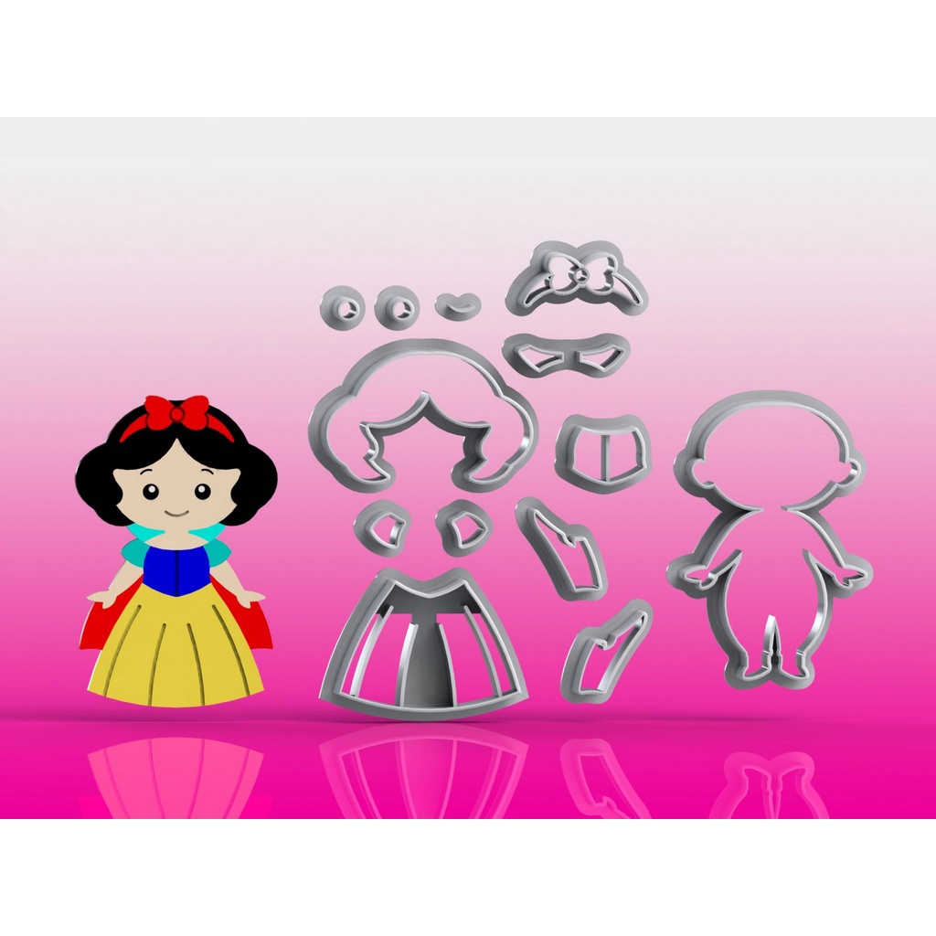 Cortador Princesa Branca de Neve Modular