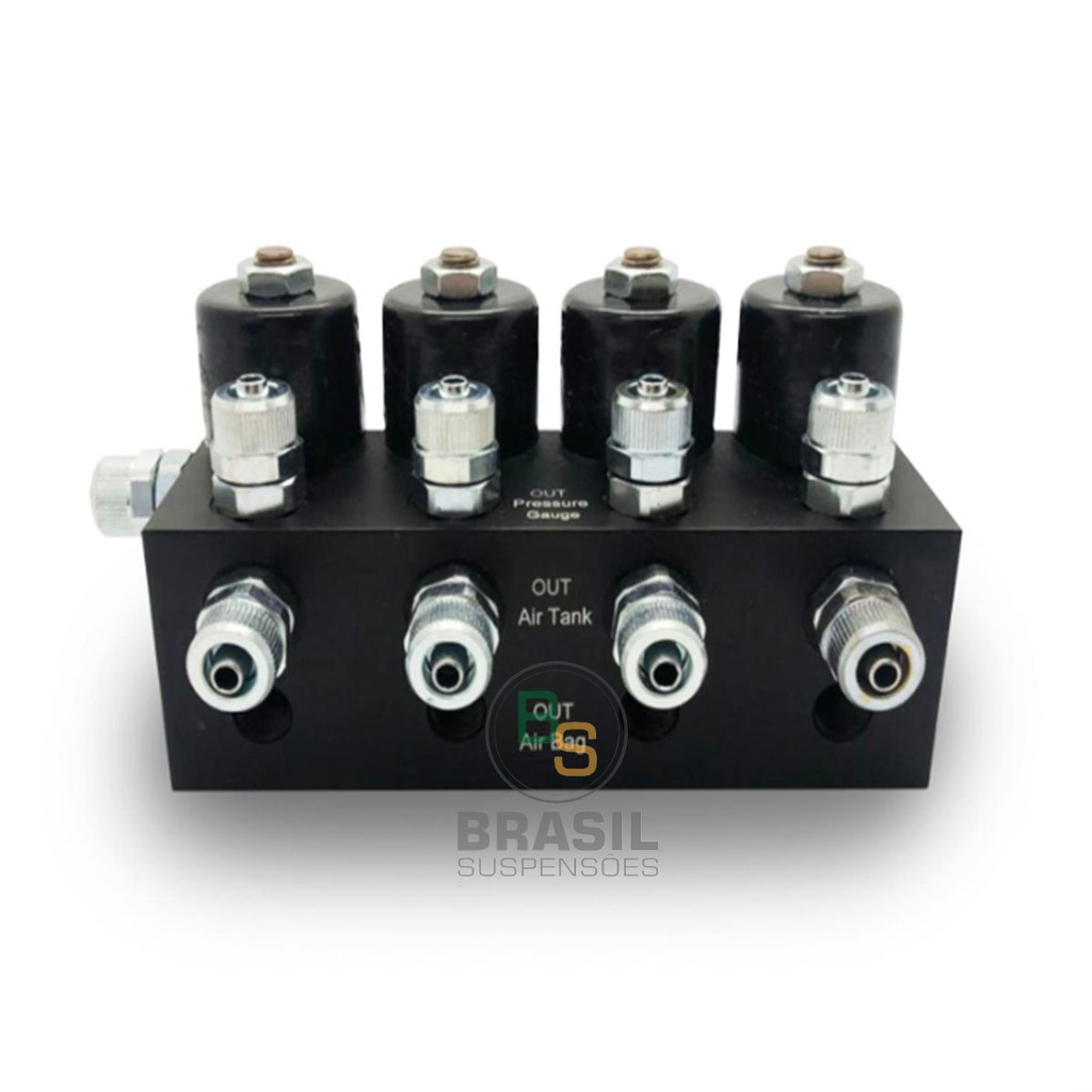Bloco Solenoide Suspensão A Ar 8mm Fusion até 2013