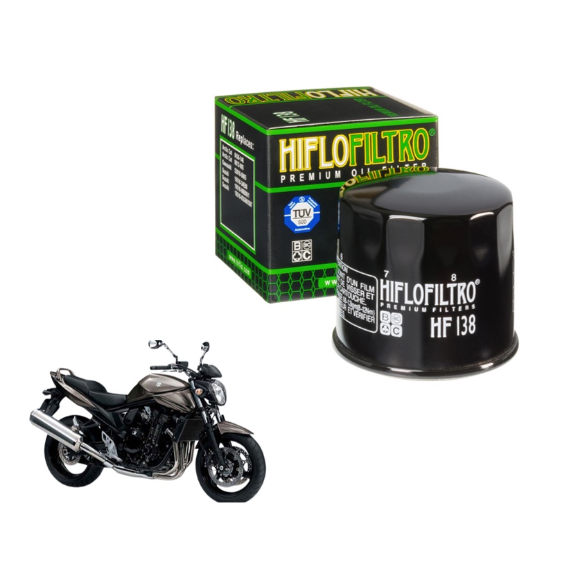 Filtro de óleo Hiflo HF138 Suzuki Bandit 600 650 1200 1250