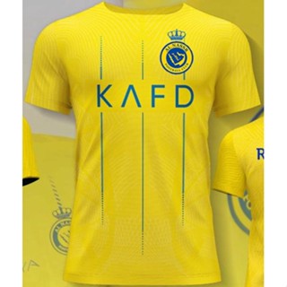 Camisa Futebol Infantil Al Nassr RONALDO CR7 2024 - Escudo Bordado - Envio 24hrs
