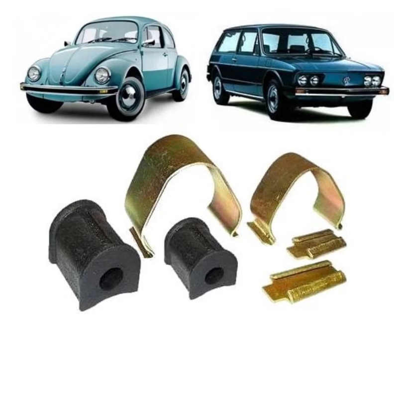 Kit da Barra Estabilizadora dianteira VW FUSCA 1500, 1600, BRASILIA, VARIANT 1300, 1500, 1600