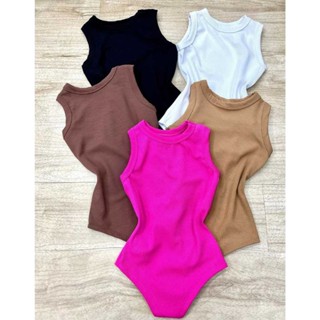 KIT 3 Body Feminino Regata Premium Anarruga