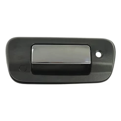 Maçaneta da Tampa da Caçamba Traseira S10 2017 A 2023 Cromada Com Furo Para Chave e Com Furo Para Camera de Ré
