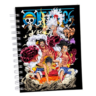 Agenda Caderno Luffy Transformações Sketchbook sem Pauta Capa Dura Brinhante 80 Folhas