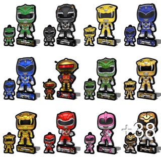 Totem + Chaveiro Power Rangers [PARTE 1] em Plástico Alta Qualidade Boneco Decoração Colecionável Enfeite