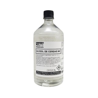 Alcool de Cereais - 1L - Base para perfumes e fragrâncias