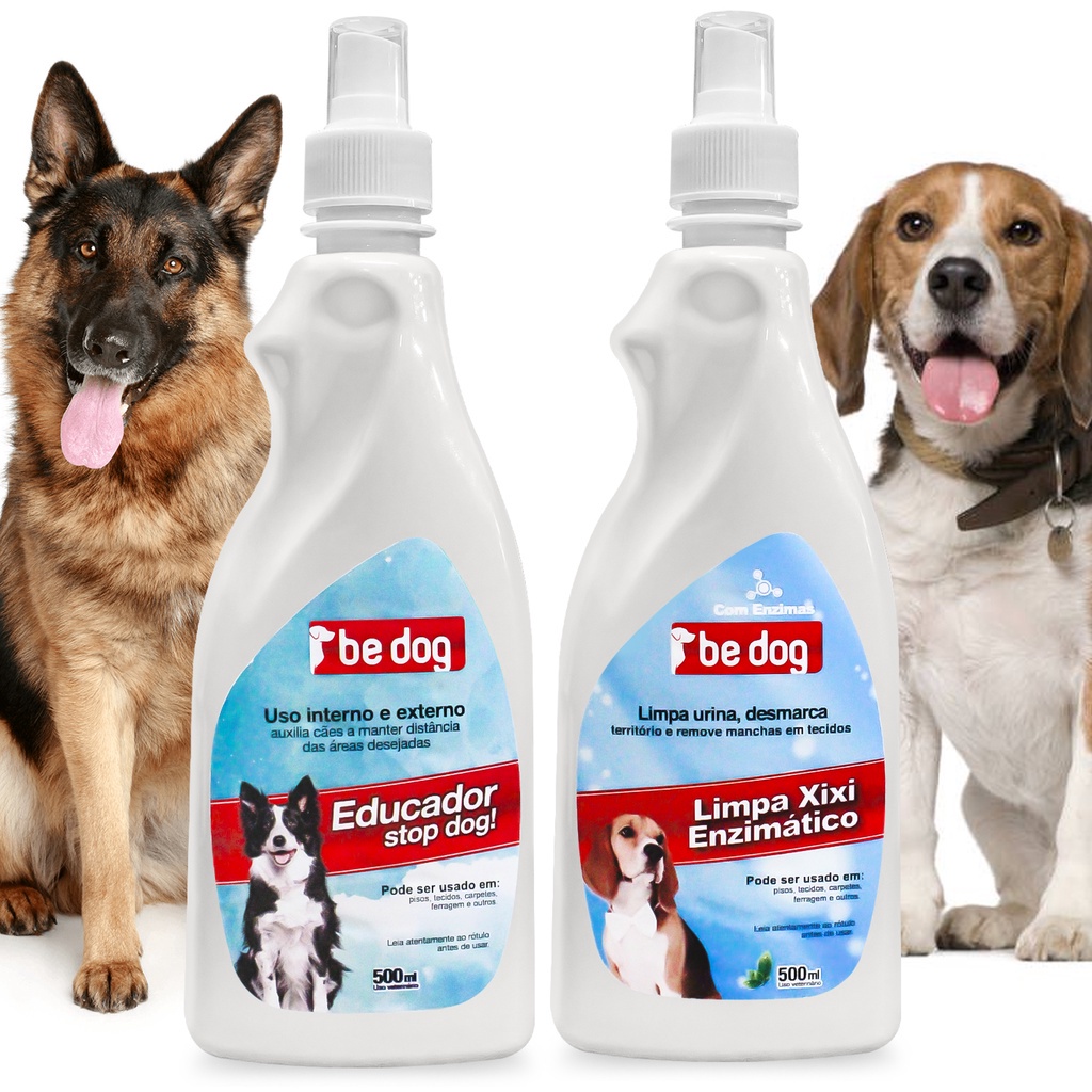 Kit Educador Sanitario Não Pode Xixi Cachorro Cães + Limpa Xixi Enzimatico