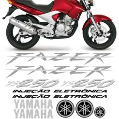 Kit Adesivo Moto Fazer 250 Ys 2008 Vermelha Faixa