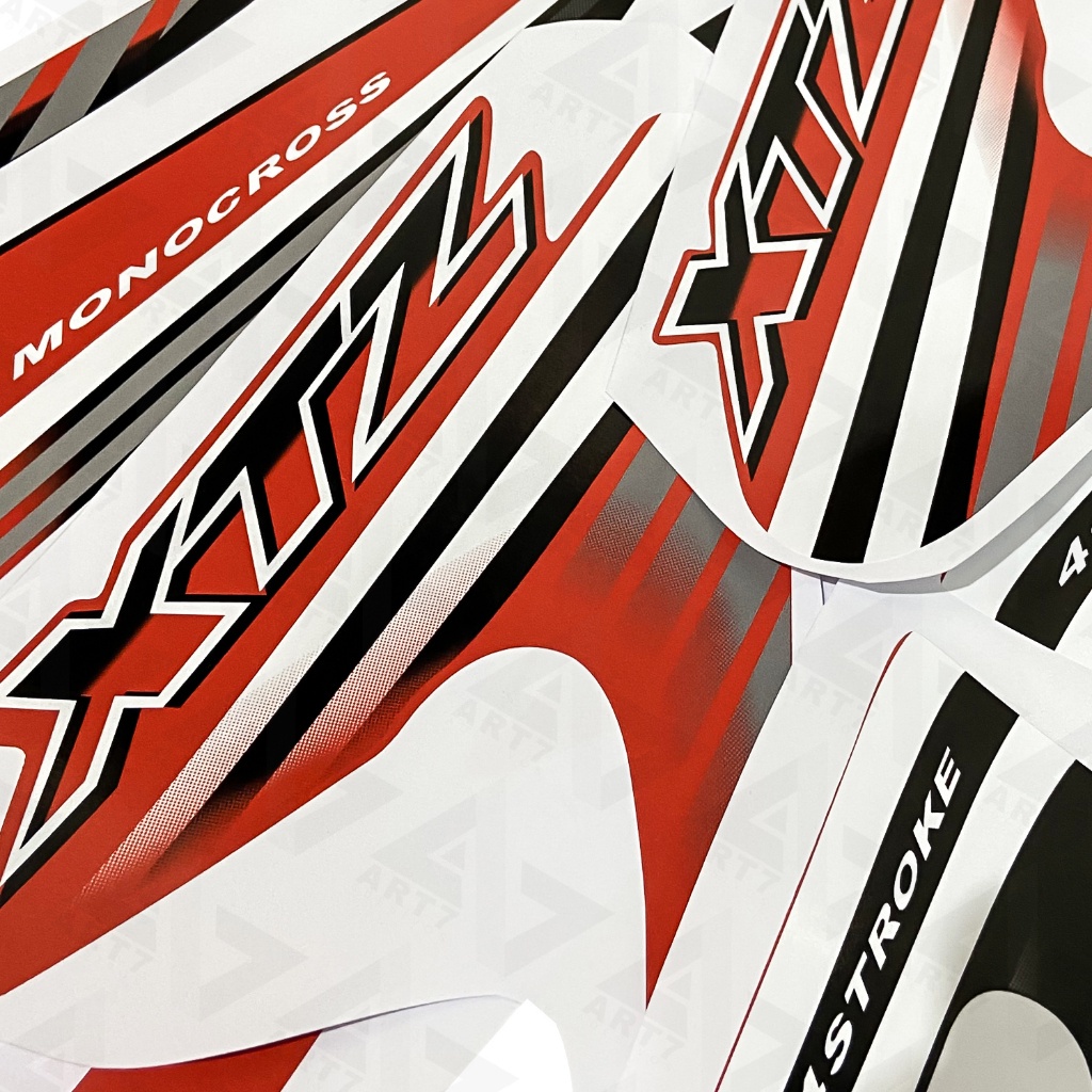 Kit Adesivo Xtz 125 2007 Vermelho Moto Faixa Jogo · foto 2