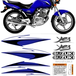 Kit Adesivo Moto Vinil Yes 125 2008 Azul Faixa Etiqueta