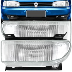 Farol de Milha Auxiliar Gol Parati Saveiro Bola G2 1995 A 1999 Lente Vidro Estriada Orgus