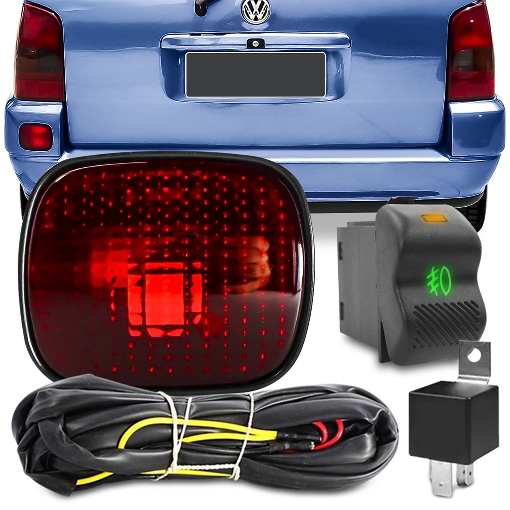Kit Lanterna de Neblina Parati Bola G2 1996 A 1999 Botao Original