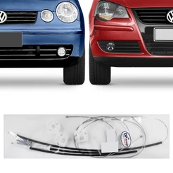 Kit Reparo Vidro Eletrico Dianteiro Polo Hatch e Sedan 2003 A 2013 Cabo Nylon