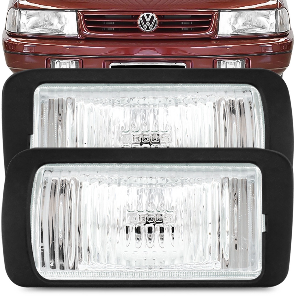 Par Farol de Milha Santana Quantum 1991 A 1997 Orgus + Moldura Aro