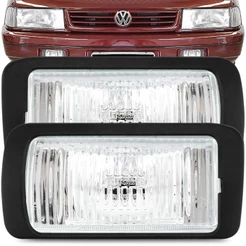Par Farol de Milha Santana Quantum 1991 A 1997 Orgus + Moldura Aro