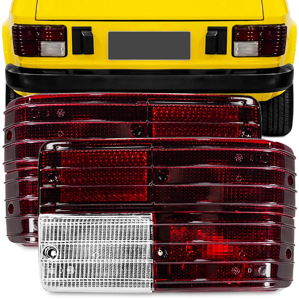 Lanterna Traseira Fiat 147 1977 A 1984 Bicolor