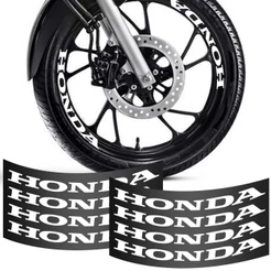 Kit 8 Adesivo Vinil Automotivo Roda Moto Titan Fan Start 125 150 160 Compatível Honda