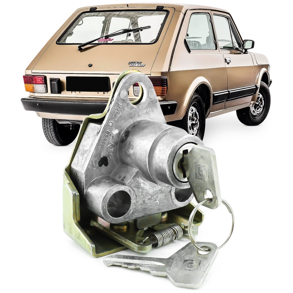 Fechadura Interna do Porta Malas Tampa Traseira Fiat 147 1976 A 1987 Com Chave