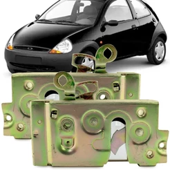 Par Fechadura Mecanica de Porta Dianteira Fiesta Hatch Sedan 1996 A 2006 Ford Ka 1997 A 2007