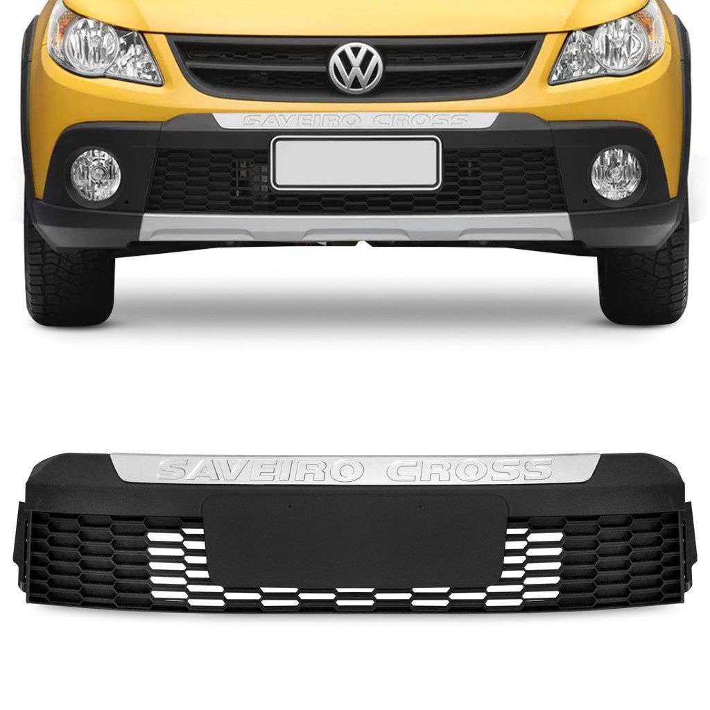 Moldura Grade Parachoque Saveiro Cross G5 2009 2010 2011 2012 Dianteira Frontal
