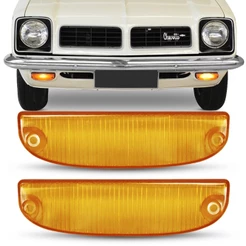 Par Lente da Lanterna Dianteira Chevette 1973 74 75 76 77 78 79 80 81 1982 Pisca Seta Ambar