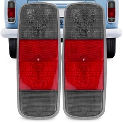 Par Lente Da Lanterna Traseira Perua Kombi 1976 À 2014 Clipper Acrilica Fume