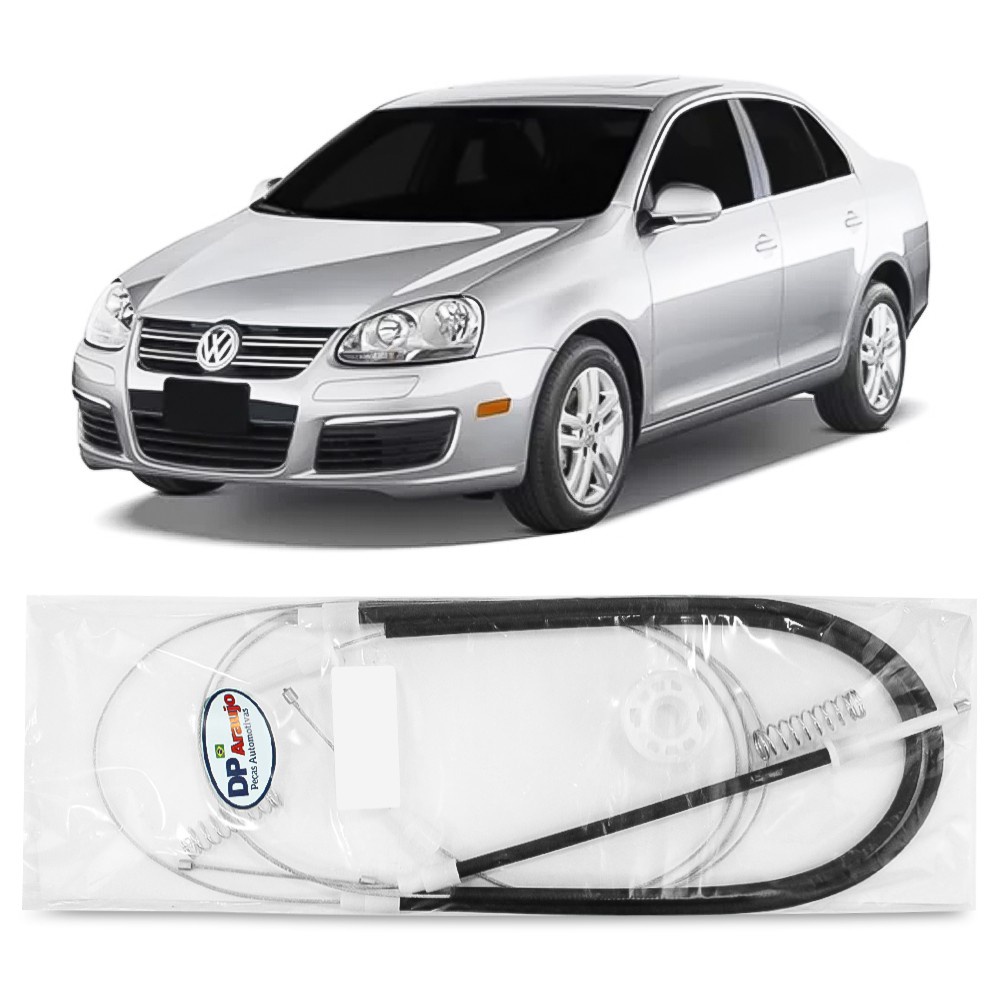 Kit Reparo Maquina Vidro Eletrico Dianteiro Volkswagen Jetta 2006 2007 2008 2009 2010 Cabo