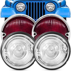 Kit Lanterna Jeep Willys 1969 A 1979 Dianteira + Traseira