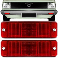 Par Lanterna Dianteira Gol Bx 1980 A 1986 Pisca Seta Rubi