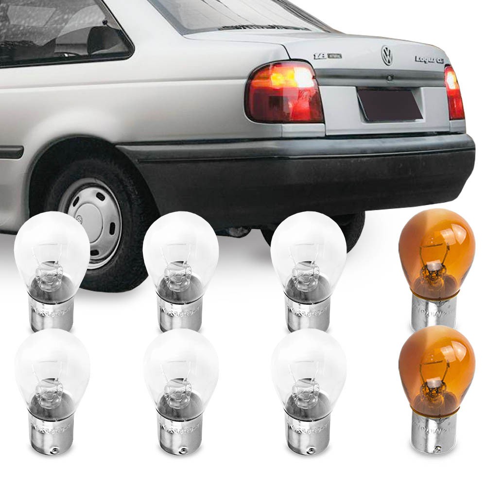 Jogo 8 Lampadas Comum Para Lanterna Traseira Logus 1992 1993 1994 1995 1996