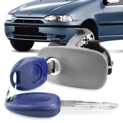 Fecho do Porta Luvas Puxador Fechadura Palio 1996 A 2002 Siena 1996 A 2007 Strada 1996 A 2007 Com Chave