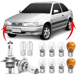 Kit Lampada Para Farol e Lanterna Traseira Logus 1992 1993 1994 1995 1996 Comum Halogena Jogo