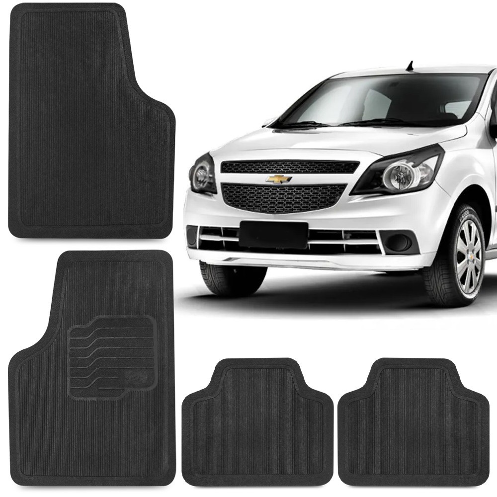 Jogo Tapete de Borracha Para Agile 2009 A 2016 Chevrolet 100% Reciclavel 4 Peças